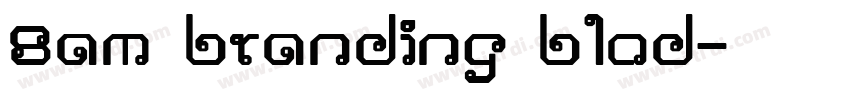 8am branding blod字体转换